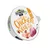 Greenwoods Joy cat food for adult cats, chicken and veal flavour, 85g can.