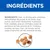 INGRÉDIENTS : Maïs, riz de brasserie, protéines déshydratées de poulet et de dinde, orge, avoine, œuf entier déshydraté, hydrolysat, huile végétale, graisses animales, pulpe de betterave séchée, graines de lin, minéraux, carottes séchées, marc de tomate séché, pulpe d’agrumes séchée, épinards séchés.