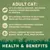 Adult cat food with 50% salmon and chicken, 80% animal protein, freshly prepared chicken, hypoallergenic, no added wheat, dairy, soya, beef or pork. Health and benefits listed.