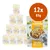 12 confezioni da 85 g Applaws Taste Toppers in Broth, petto di pollo con broccoli, mela e quinoa. Testo visibile: 100% Natural, Complements dry dog food.
