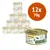 12 lattine da 70 g di GimCat Superfood ShinyCat Duo, vari gusti visibili sulle etichette. In primo piano una lattina con testo: Tonno con zucchine, per pelle sana e pelo lucente.