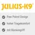 Julius-K9. Paw Patrol Design, hoher Tragekomfort, mit Rückengriff.
