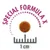 Special Formula X. Изображение на размера на гранулите: диаметър 1 см.