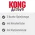 KONG Active. 3 bunte Spielzeuge, mit Knisterfolie, mit Katzenminze. Texte en allemand.
