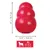 KONG XL, mere: 12,7 cm višine, 8,8 cm širine. Za pse s telesno težo od 27 do 41 kg (60–90 lb).