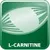 L-CARNITINE – το κείμενο εμφανίζεται σε πράσινο φόντο με αφηρημένο γραφικό στοιχείο. Το κείμενο είναι στα αγγλικά.