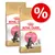Two bags of Royal Canin Kitten Maine Coon dry cat food with a large red percentage discount symbol