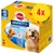 Pedigree DentaStix, BIG PACK x56, 4x, daglig tandpleje, 25 kg+, billede af hund og stænger. Tekst på tysk og fransk: TÄGLICHE ZAHNPFLEGE, UN PAR JOUR.