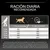 Tabla de alimentación para perros: Ración diaria recomendada en gramos según el peso (10–70 kg) y la duración de la actividad (<1 h o 1–3 h). Tabla de alimentación para perros: Ración diaria recomendada en gramos según el peso (10–70 kg) y la duración de la actividad (<1 h o 1–3 h).