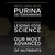 Text på engelska: Developed with Purina veterinarians. Designed using leading-edge science. Our most advanced combination of nutrients.