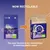 Image showing product packaging change to recyclable material with text: 'Now recyclable. Made with recycled plastic. One step forward in our commitment to reducing plastic waste.'