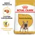 Pachet Royal Canin Adult French Bulldog, text vizibil: Crochete individualizate, Aspectul masei musculare, imagine croșetă și siluetă câine.