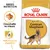 Confezione Royal Canin Adult German Shepherd, crocchetta su misura, performance digestiva. Immagine di un pastore tedesco e crocchetta visibile sulla sinistra.