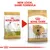 Royal Canin Great Dane Adult food packaging change shown side by side with text: New look, same formula.