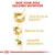 Teksti englanniksi: Give your dog tailored nutrition. Joint & bone support, muscle tone, appetite stimulation. Kolme kuvaketta koiran nivelille, lihaksille ja ruokahalulle.