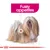 Illustration of a long-haired dog with the text 'Fussy appetites' above, highlighting suitability for pets with selective eating habits.