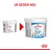 Recipient Royal Canin Babydog Milk, vechi și nou, cu textul „UN DESIGN NOU” deasupra. Ambalajul nou are etichetă albastră și mențiunea „BABYDOG MILK LAIT POUR CHIOTS”. Recipient Royal Canin Babydog Milk, vechi și nou, cu textul „UN DESIGN NOU” deasupra. Ambalajul nou are etichetă albastră și mențiunea „BABYDOG MILK LAIT POUR CHIOTS”.