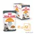ROYAL CANIN HAIR & SKIN kattefoder, 85 g x 12. Tekst: 90% of owners observed good skin and coat quality after 3 weeks. Billede af kat og foder på emballagen.