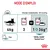 Mode d’emploi ROYAL CANIN Hairball Care : chat 4 kg, 3 sachets ou 1 sachet + 36 g croquettes par 24h, eau à disposition, énergie métabolisable 813 kcal/kg.