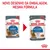 Royal Canin Light Weight Care 85 g para gatos. Imagem mostra mudança de design da embalagem, mantendo a mesma fórmula. Texto: 'Novo desenho da embalagem, mesma fórmula'.