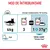 Instrucțiuni de hrănire Royal Canin Urinary Care: pisică 4 kg, 3 plicuri sau 1 plic plus 37 g hrană uscată pe zi. Energie metabolizabilă 767 kcal/kg. Apă proaspătă disponibilă.