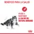 Beneficio para la salud. Ayuda a mantener la salud del sistema urinario. Imagen de un gato y símbolo relacionado con el sistema urinario. Texto en español.