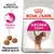 Balení Royal Canin Aroma Exigent, obrázek kočky, granule, text: Přitažlivé aroma, Přizpůsobená velikost granulí, Health Nutrition.