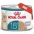 ROYAL CANIN 15+ Mousse, kuva kissasta, punainen banneri, jossa lukee UUSI purkissa. ROYAL CANIN 15+ Mousse, kuva kissasta, punainen banneri, jossa lukee UUSI purkissa.