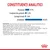Constituenți analitici: proteină 9,7 %, grăsimi 3,3 %, cenușă brută 1,8 %, umiditate 81 %. Compoziție și aditivi nutriționali vizibili pentru hrană animală. Text integral în imagine.