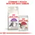 Royal Canin Regular Sensible 33 -kuivaruoka ja Royal Canin Instinctive 85 g -annospussi kissoille. Ylhäällä teksti: COMBINE 1 POUCH WITH HER DAILY KIBBLES.