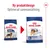 Royal Canin Maxi Adult hundfoder, bild på gammal och ny förpackning. Text: Ny produktdesign, Optimerad sammansättning.