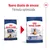Comparativa de envases Royal Canin Maxi Ageing 8+ para perros grandes mayores, con texto: Nuevo diseño de envase. Fórmula optimizada.