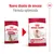 Nuevo diseño de envase Royal Canin Medium Adult 7+. Fórmula optimizada. Imagen de los dos paquetes, antiguo y nuevo, con perro en el frontal y texto visible en ambos envases.