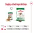 Daglig utfodringsriktlinje för Royal Canin Mini Ageing 12+: hundvikt 2 kg – 1 påse + 27 g, 6 kg – 1 påse + 89 g, 10 kg – 1 påse + 140 g. Bild på våt- och torrfoder.
