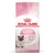 Bag labelled 'Mother & Babycat 1-4 months', with icons for mother and kitten health support, strong immune system, and easy rehydration. Stage 2 indicated on packaging.