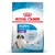 Hrană uscată Royal Canin Puppy Giant, 2–8 months/mois, pentru câini adulți peste 45 kg. Imagine cu un cățel și text vizibil: Strong immune system, Growth controlled energy, Antioxidants.