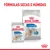 Royal Canin Light Weight Care para cães, embalagem seca e húmida. Texto visível: FÓRMULAS SECAS E HÚMIDAS, MINI, ALL SIZES, 85 g, ajuda a limitar o aumento de peso.
