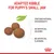 Adapted kibble for small jaws. Contains natural antioxidants, no artificial colours, no artificial flavours.