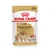 Royal Canin Adult Pomeranian, 85g. Bone and joint support. For pets over 8 months old. Image shows food pieces in a bowl.