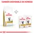 Royal Canin Urinary S/O para gatos, disponible en formato seco y húmedo. Texto visible: 'TAMBIÉN DISPONIBLE EN HÚMEDO'. Imagen de saco y sobres con ilustración de gato.