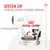 Royal Canin Treats 230 g, system zip ułatwiający zamykanie i otwieranie opakowania, napis easy open zipsystem na powiększeniu zamknięcia.