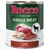 Rocco Single Meat Lamb, 800 g can. Image of meat pieces and lamb symbol.