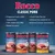 Rocco Classic Pork: prepared from 100% ingredients, 70% meat and offal, based on pork, grain-free recipe, without artificial colours and flavours. Four cans shown with different variants.
