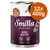 Smilla Mixed Meat Pot, manzo, anatra e pollo, 12x400g. Contiene taurina, grain-free. Testo in inglese: 'Food for a lifetime', 'Contains taurine', 'Grain-free'.