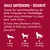 Tableau des tailles pour jouets pour chien : S jusqu'à 9 kg, M 7–16 kg, L 13–30 kg. Recommandation : choisir une taille plus grande et, en cas de plusieurs chiens, utiliser la taille adaptée au plus grand chien.