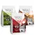 Tre poser Wolf of Wilderness Soft hundefoder: Green Fields med lam og sød kartoffel, High Valley med oksekød og sød kartoffel, Golden Acres med kylling og sød kartoffel. 1 kg.