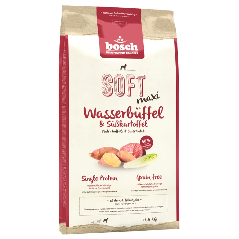 Bosch HPC Soft Maxi Búfalo de agua y Boniato - 12,5 kg