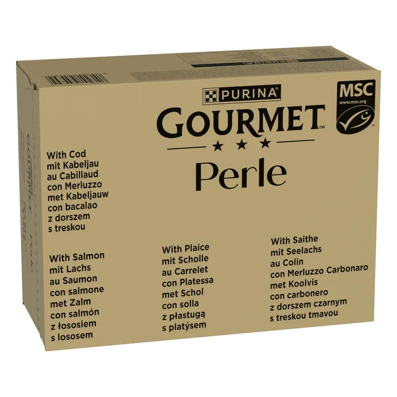 Purina Gourmet Perle en sobres 96 x 85 g - Ocean Flakes en salsa (4 variedades)
