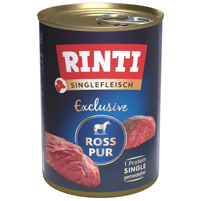 Pack Ahorro: Rinti Singlefleisch 24 x 400 g - Caballo puro
