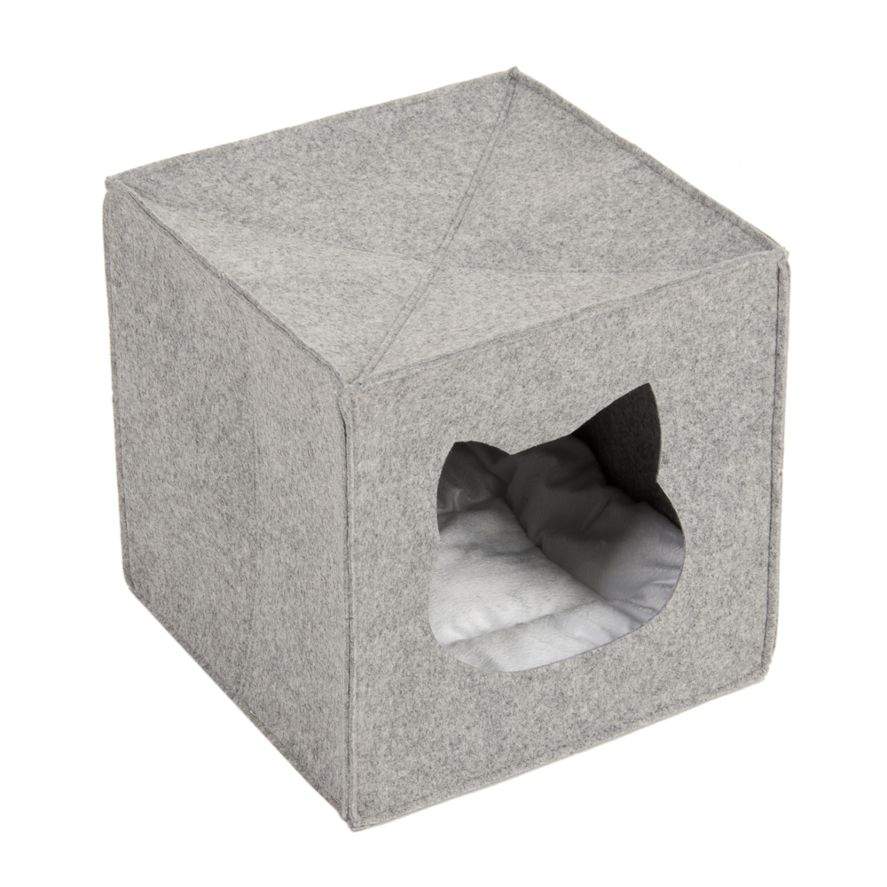 Photos - Other for Cats Zooplus Felt Cat Den for Shelves - 33 x 33 x 33 cm (L x W x H)